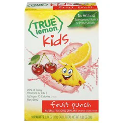 True Lemon Kids Fruit Punch Drink Mix - 10 x 0.14 oz Packets