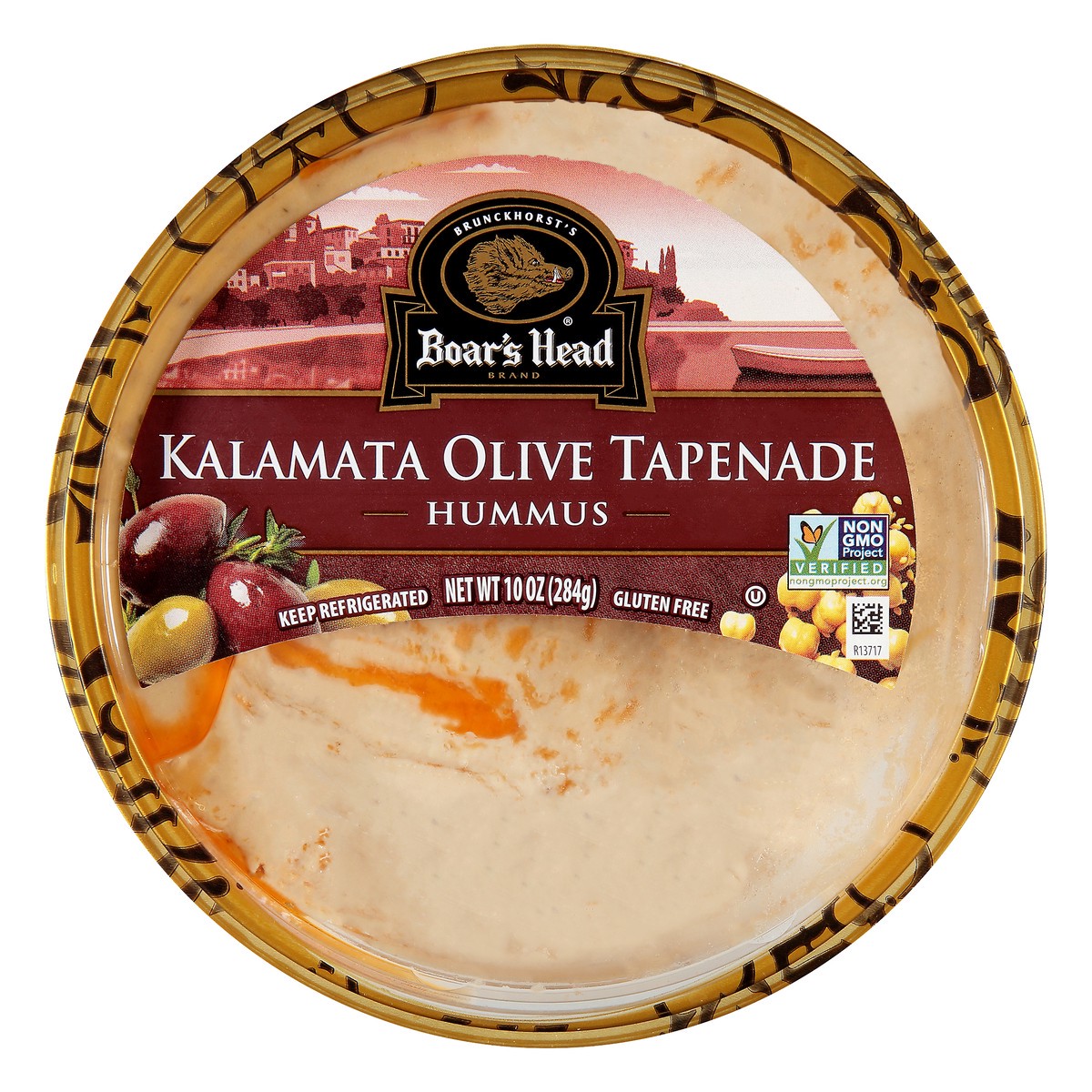 slide 1 of 9, Boar's Head Kalamata Olive Tapenade Hummus, 10 oz