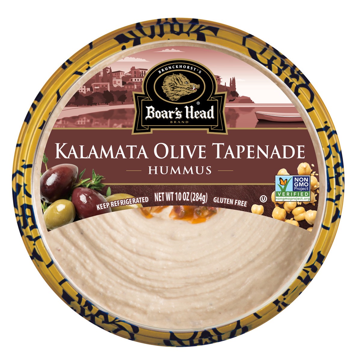 slide 1 of 9, Boar's Head Kala Olive Tapa Hummus, 10 oz