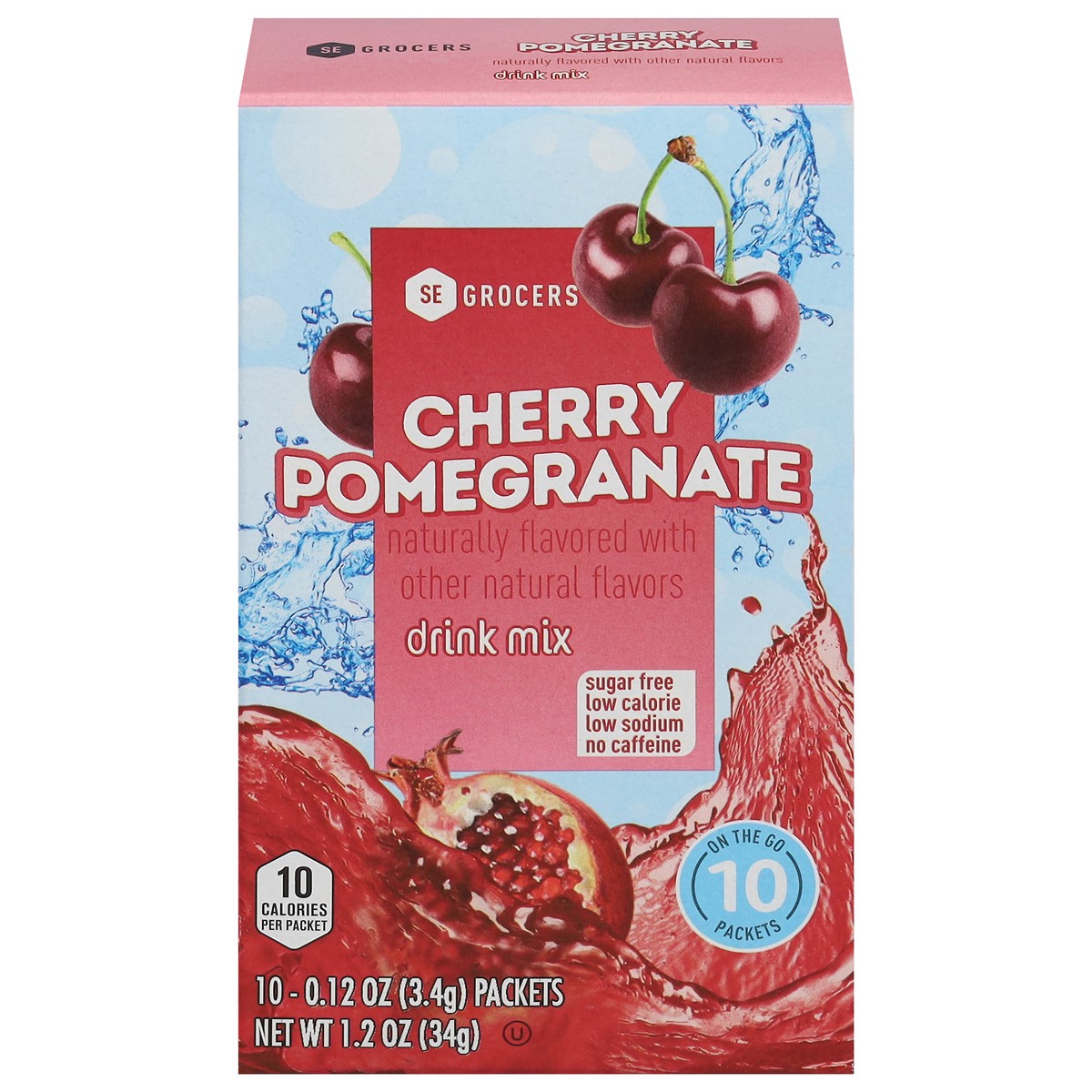 slide 1 of 1, SE Grocers Cherry Pom Drink Mix - 10 ct, 10 ct