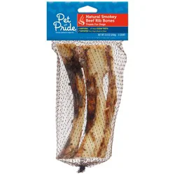 Pet Pride Natural Smokey Beef Rib Bone Dog Treats