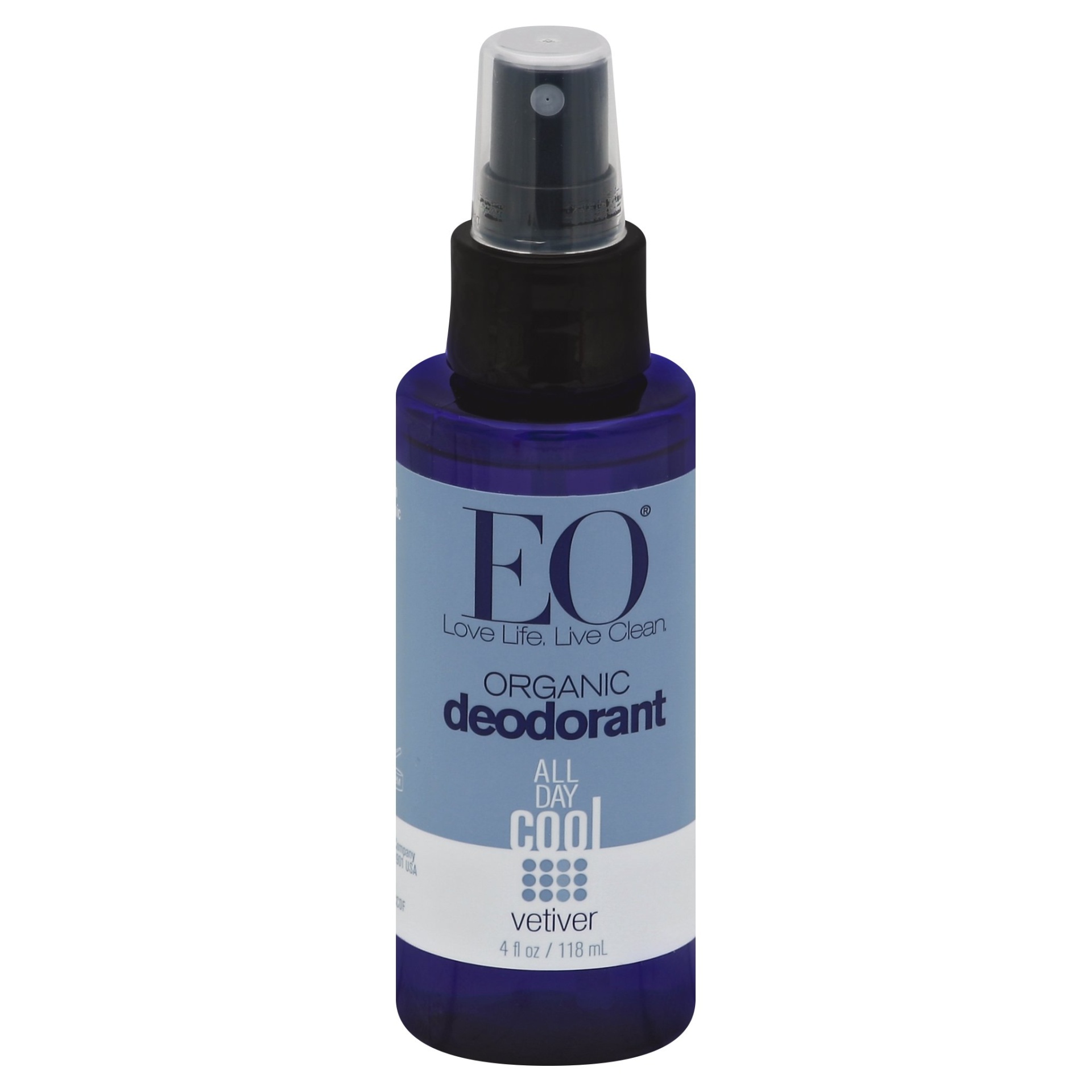 slide 1 of 2, EO Organic Vetiver Deodorant Spray, 4 fl oz