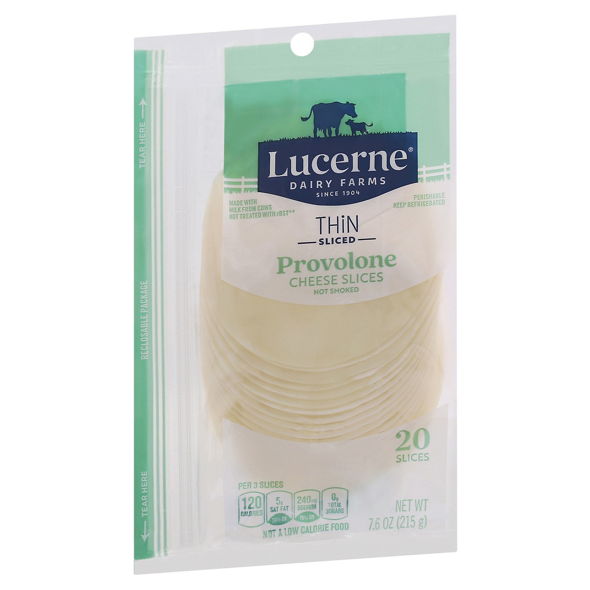 slide 2 of 9, Lucerne Dairy Farms Lucerne Cheese Provolone Thin Slice, 7.6 oz