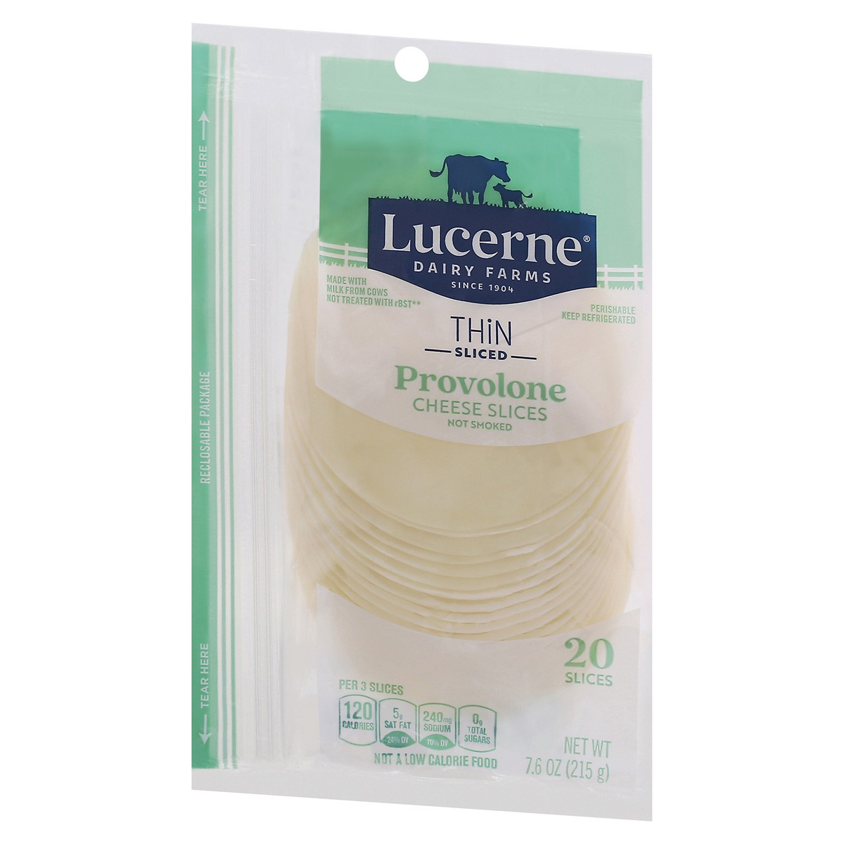 slide 3 of 9, Lucerne Dairy Farms Lucerne Cheese Provolone Thin Slice, 7.6 oz