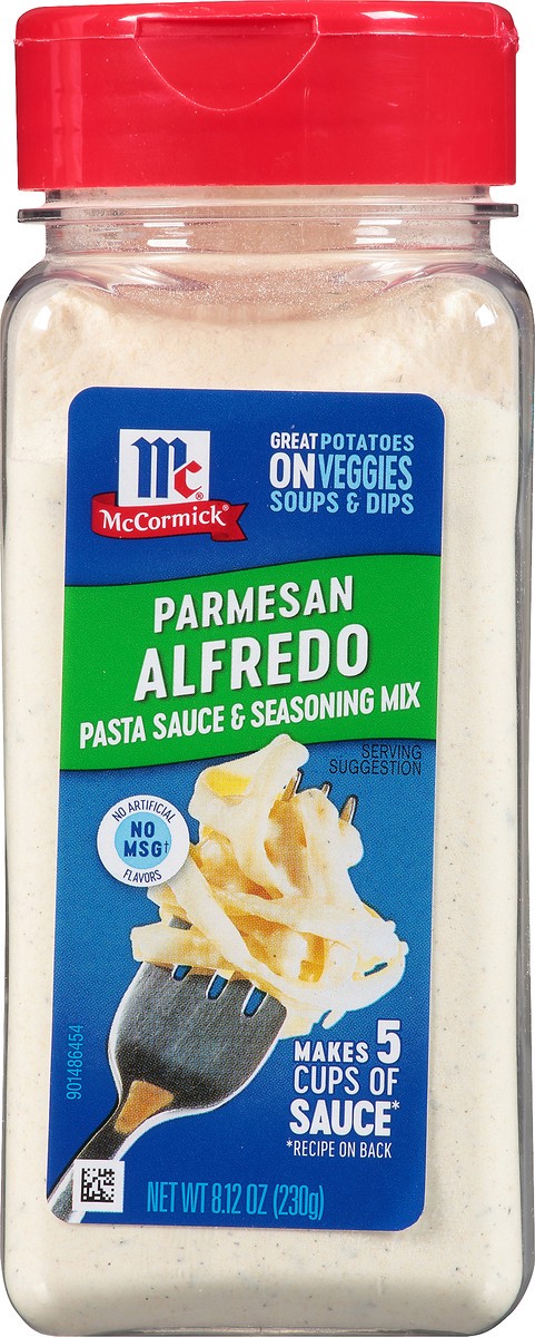 slide 8 of 9, McCormick Parmesan Alfredo Pasta Sauce & Seasoning Mix, 8.11 oz