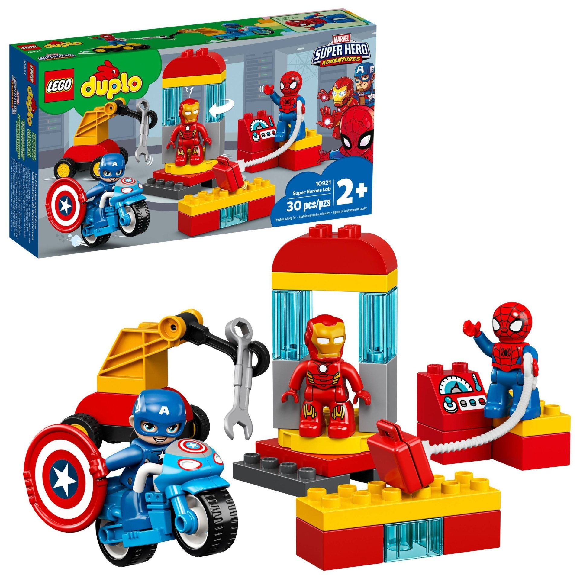 slide 1 of 7, LEGO DUPLO Super Heroes Lab 10921 Marvel Avengers Toy, 1 ct