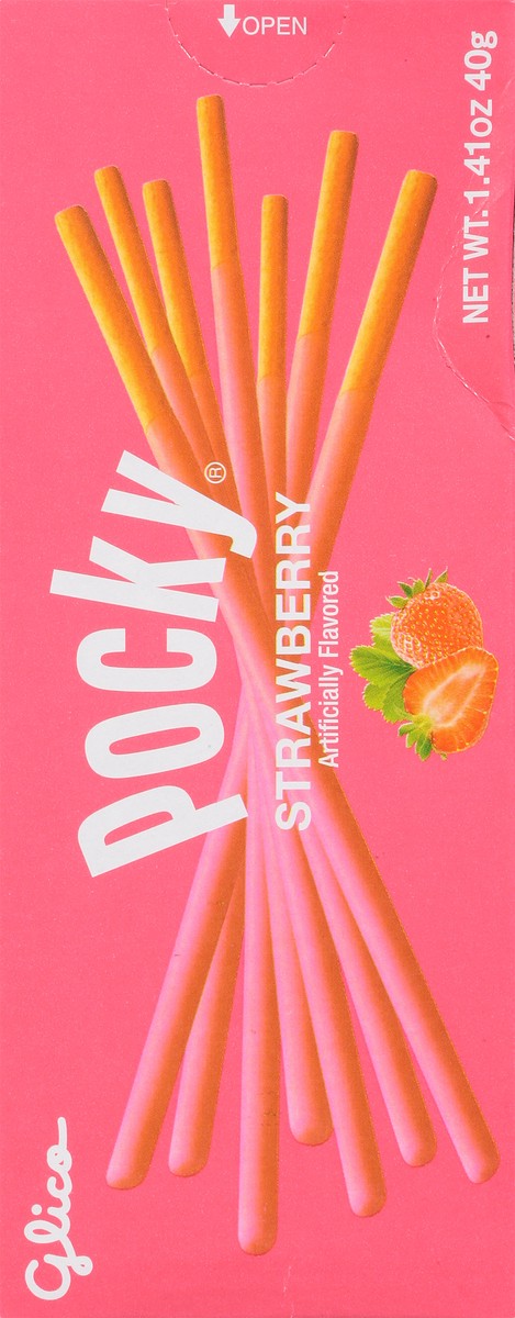 slide 6 of 9, Pocky Strawberry Cream Covered Strawberry Biscuit Sticks 1.41 oz, 1.41 oz