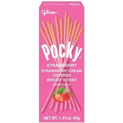 Pocky Strawberry Cream Covered Strawberry Biscuit Sticks 1.41 oz