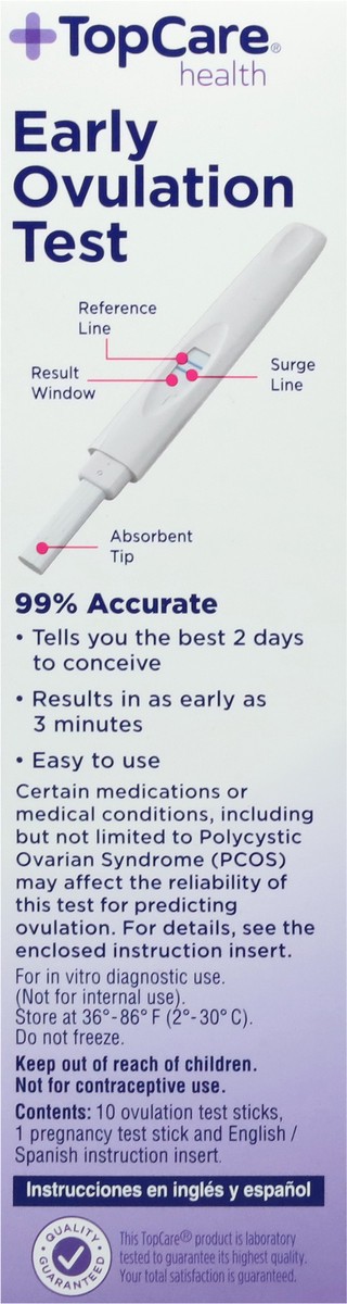 slide 4 of 9, TopCare Health Early Ovulation Test 11 pcs, 1 ct