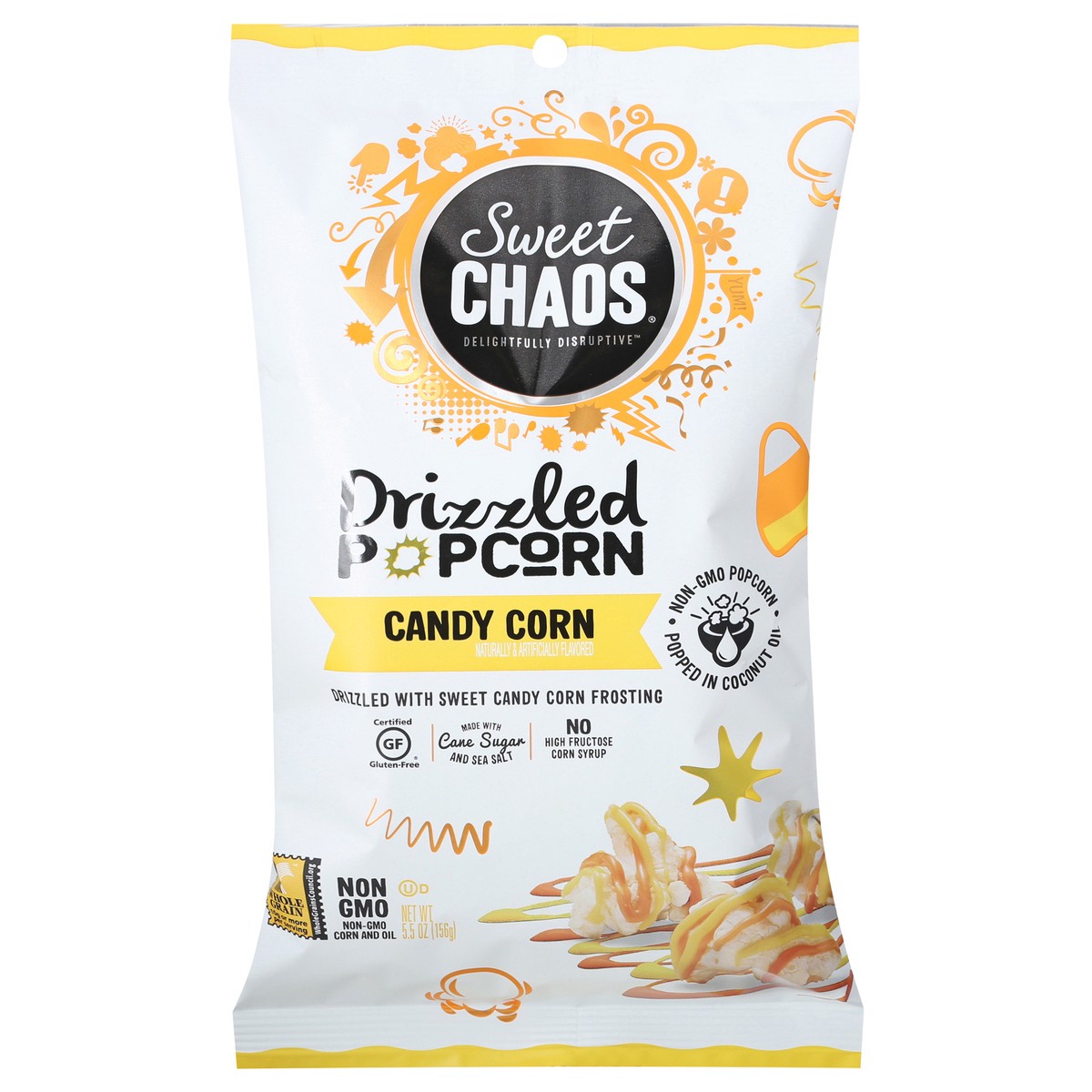 slide 1 of 9, Sweet Chaos Drizzled Candy Corn Popcorn 5.5 oz, 5.5 oz