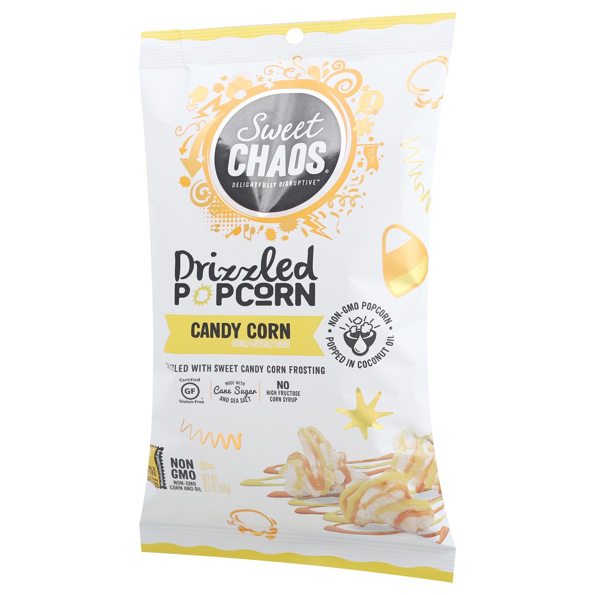 slide 2 of 9, Sweet Chaos Drizzled Candy Corn Popcorn 5.5 oz, 5.5 oz
