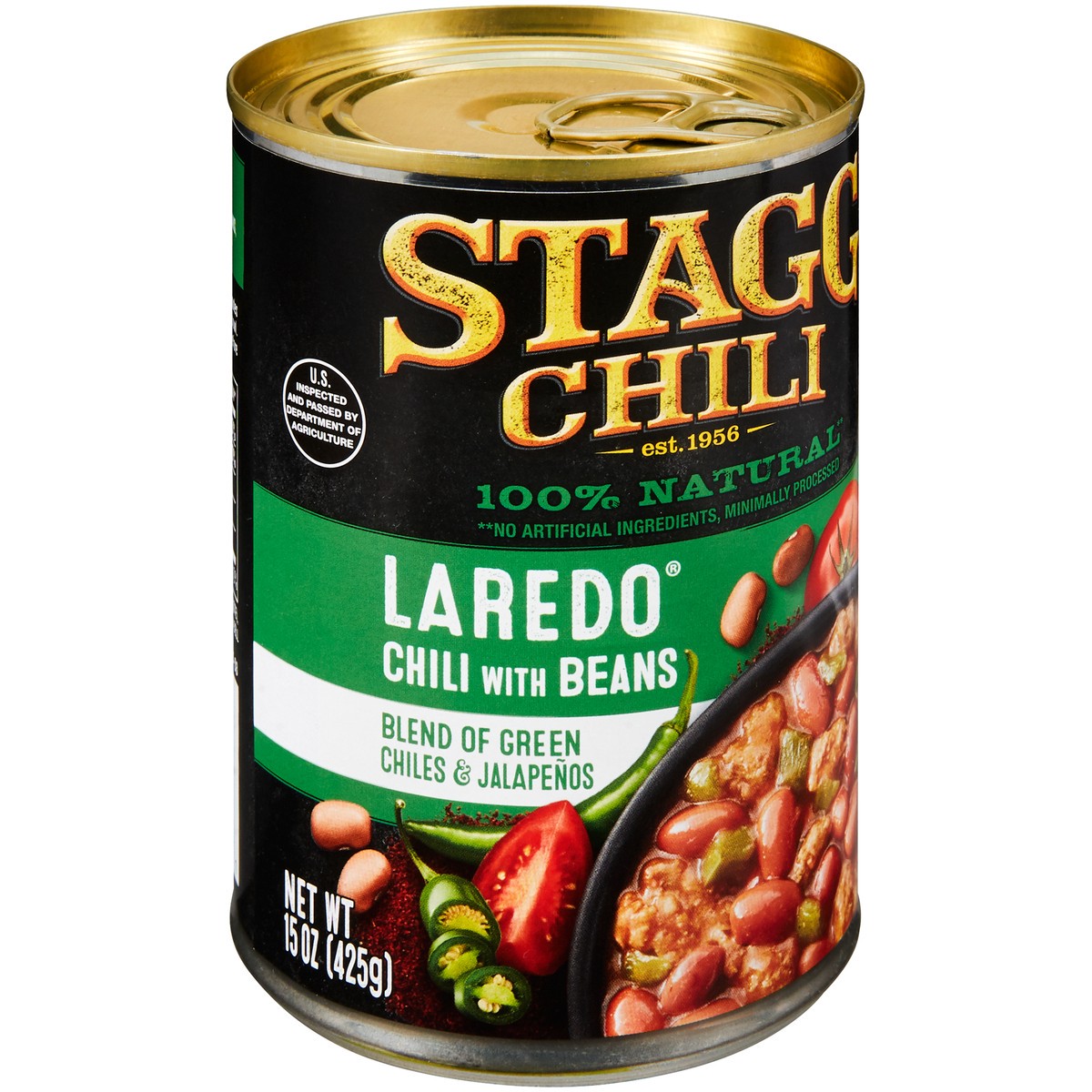 slide 10 of 12, Stagg Laredo Chili with Beans 15 oz. Pull-Top Can, 15 oz