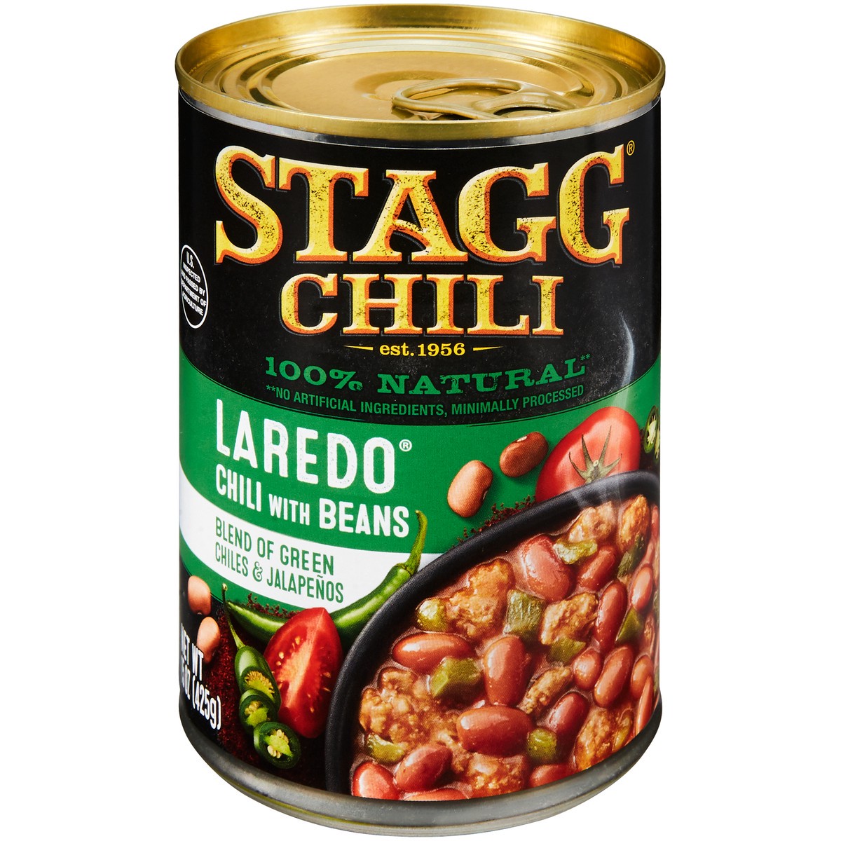 slide 3 of 12, Stagg Laredo Chili with Beans 15 oz. Pull-Top Can, 15 oz