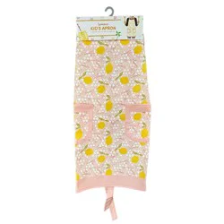 Meijer Corporate Seasonal Mcs Summer Lemons Printed Child Apron, 20.5 In X 23.5 In