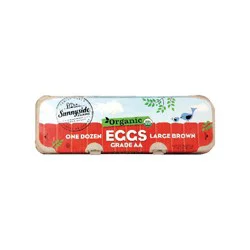 Sunnyside Farms Cage-Free Organic Brown Grade AA Eggs