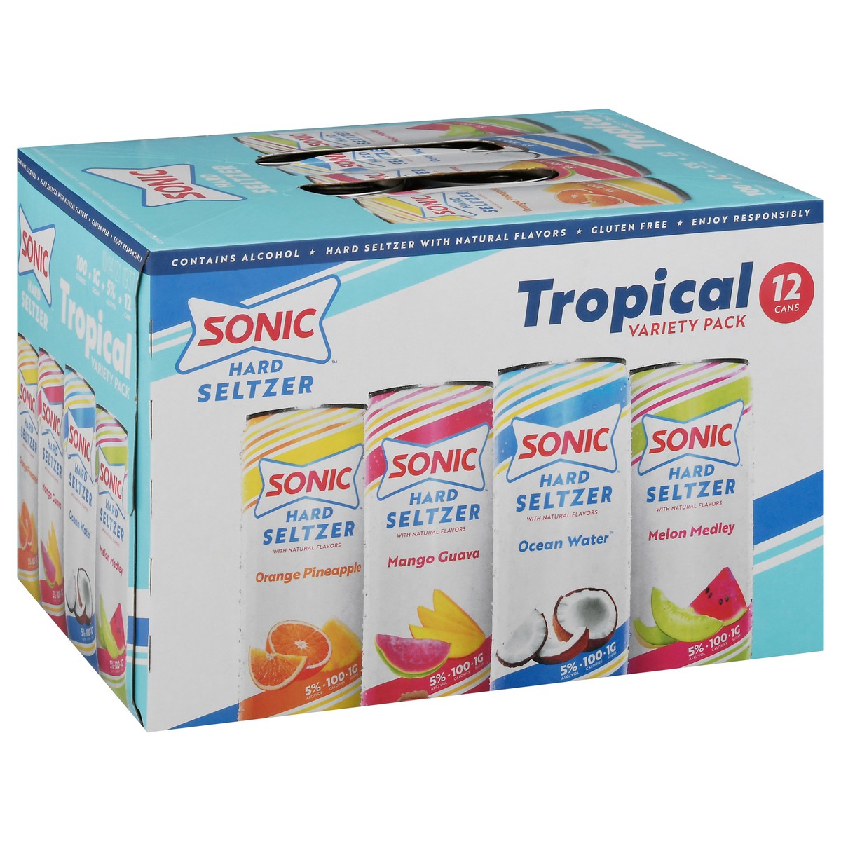 slide 12 of 14, Sonic Tropical Variety, 12 fl oz