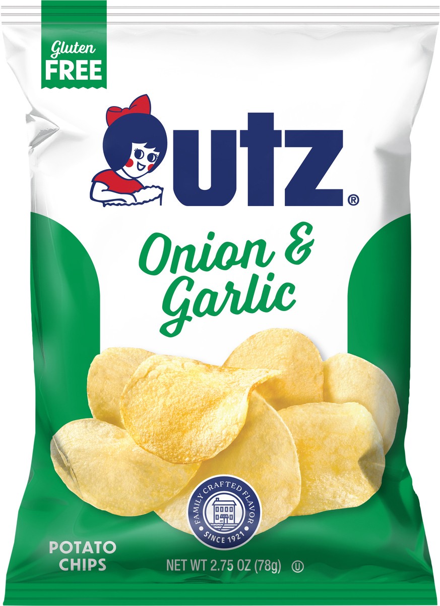 slide 6 of 7, Utz Utz Onion & Garlic Potato Chips - 2.75 oz, 2.75 oz