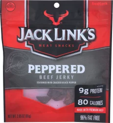 Jack Link's Beef Jerky, Peppered - 3.25 oz