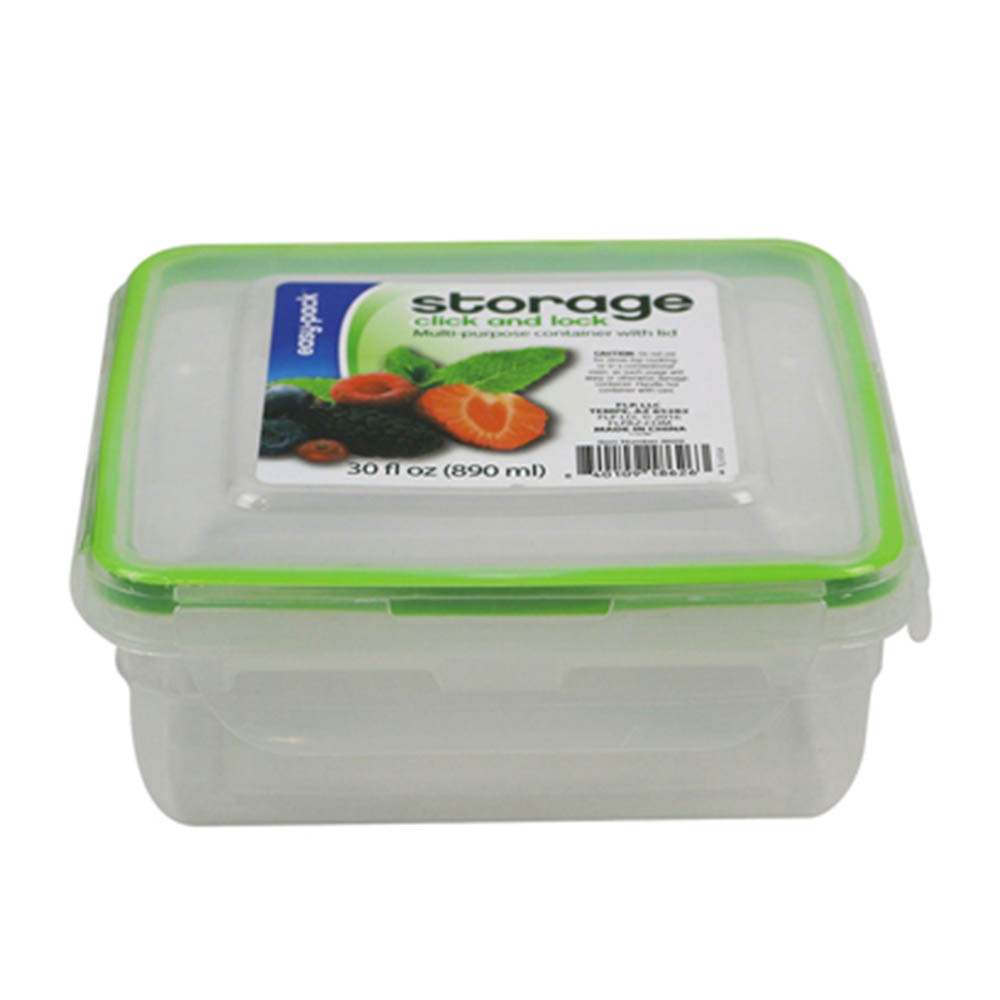 slide 1 of 1, Easy Pack Click N Lock Container With Lid, 1 ct