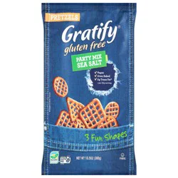 Gratify Gluten Free Party Mix Sea Salt Pretzels 10.5 oz