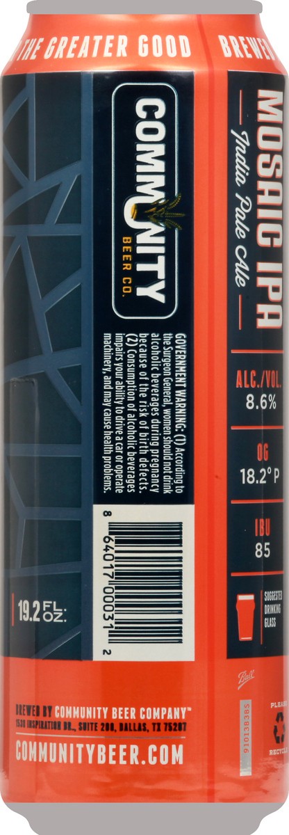 slide 4 of 7, Community Beer Co Beer 19.2 oz, 19 oz