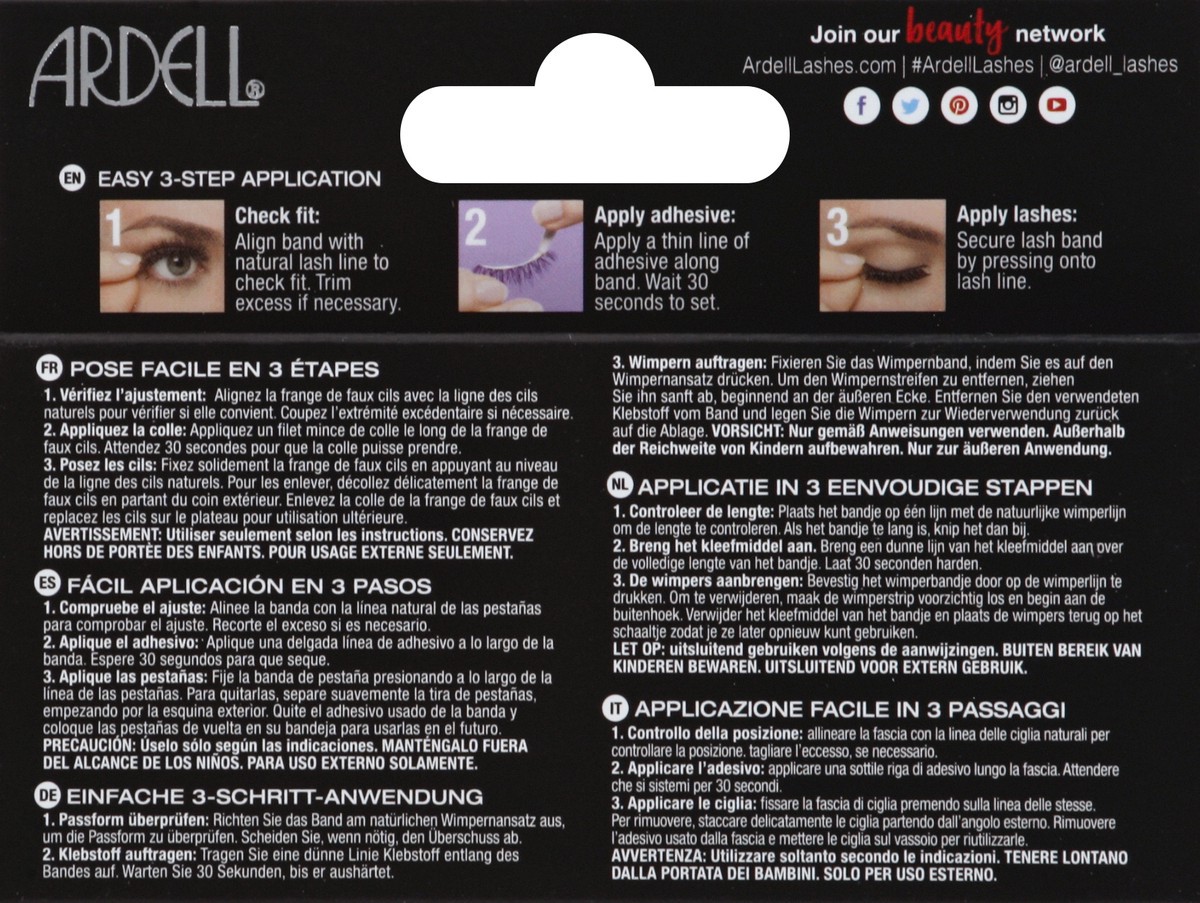 slide 8 of 8, Ardell Faux Mink 812 Lashes - 2 Count, 1 ct