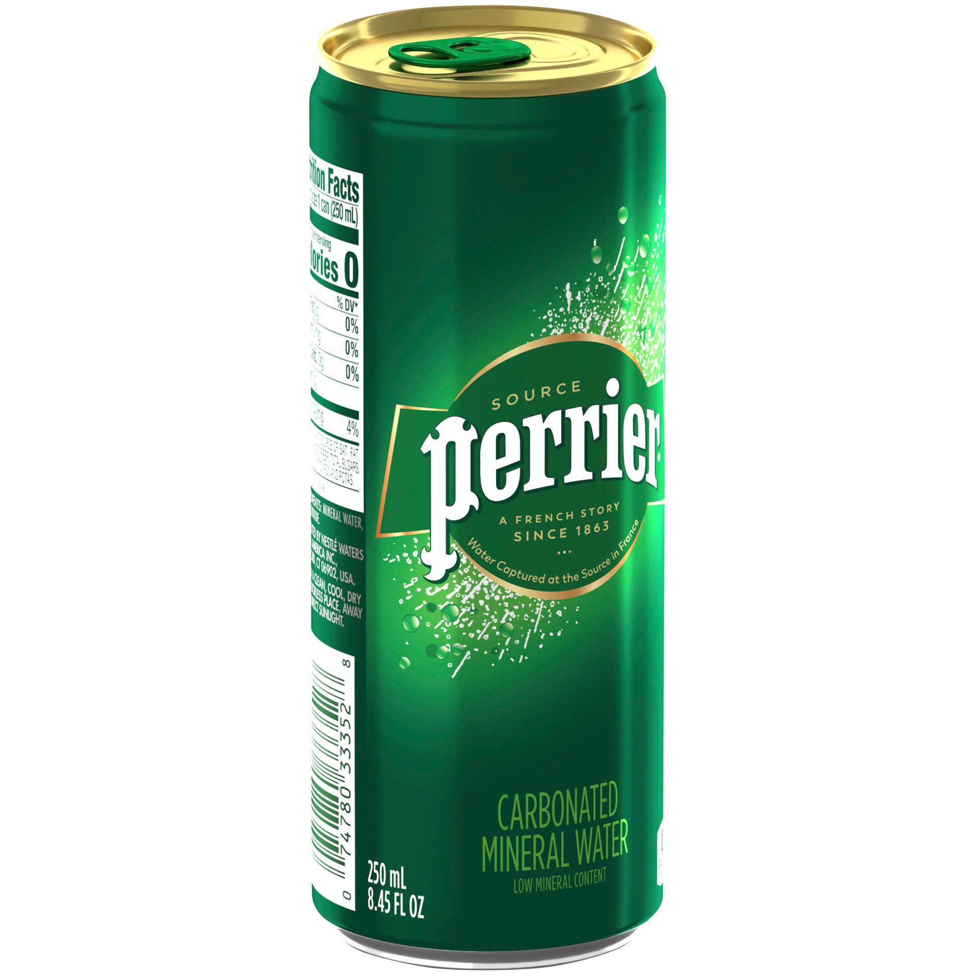 slide 7 of 10, PERRIER Lime Flavored Carbonated Mineral Water - 8.45 oz, 8.45 oz