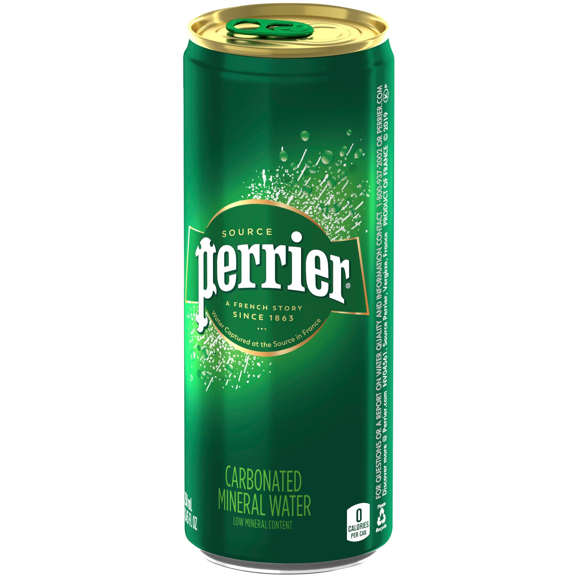 slide 2 of 10, PERRIER Lime Flavored Carbonated Mineral Water - 8.45 oz, 8.45 oz