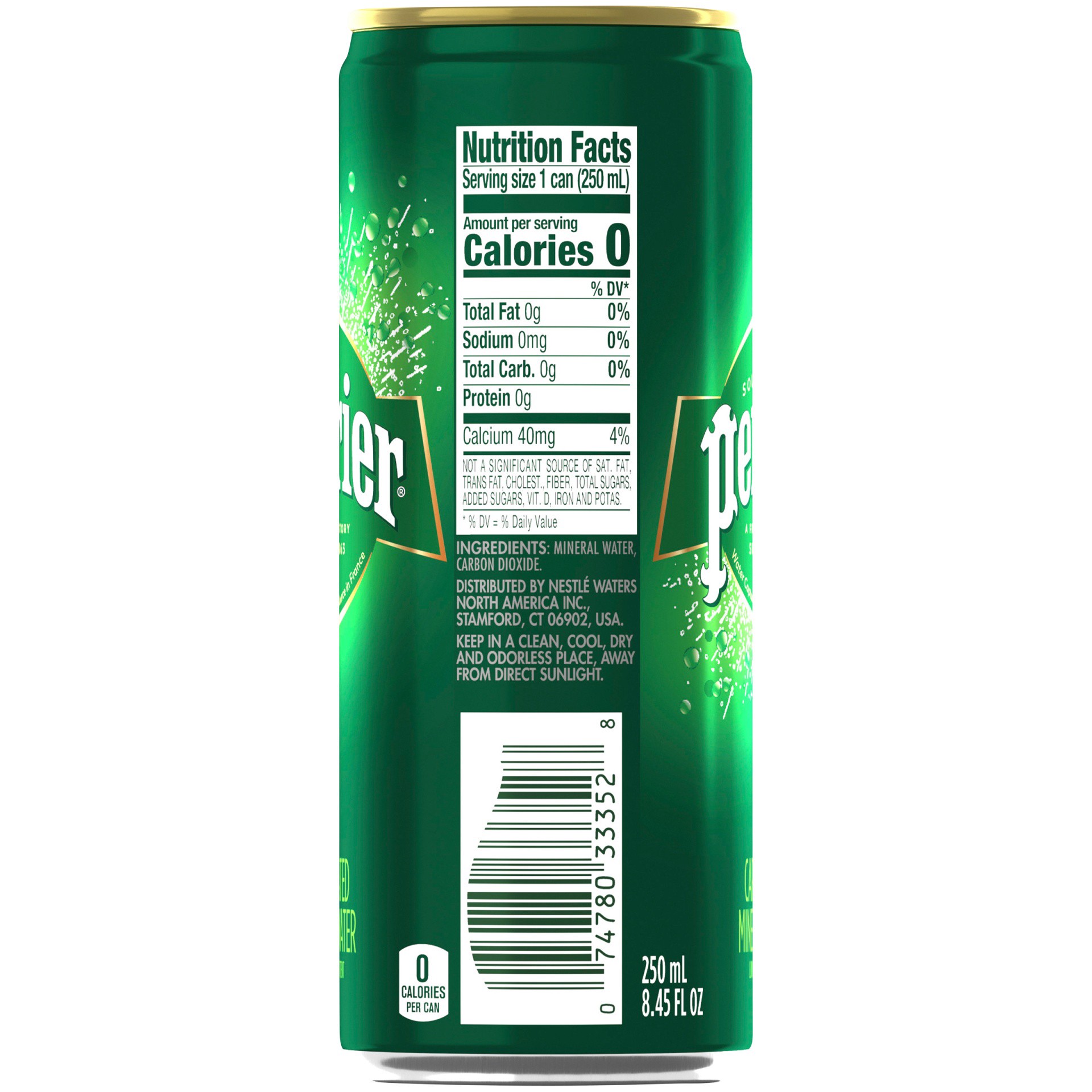 slide 5 of 10, PERRIER Lime Flavored Carbonated Mineral Water - 8.45 oz, 8.45 oz