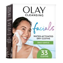 Olay Daily Facials Sensitive Cleansing Cloths, Fragrance-Free, 33 Count