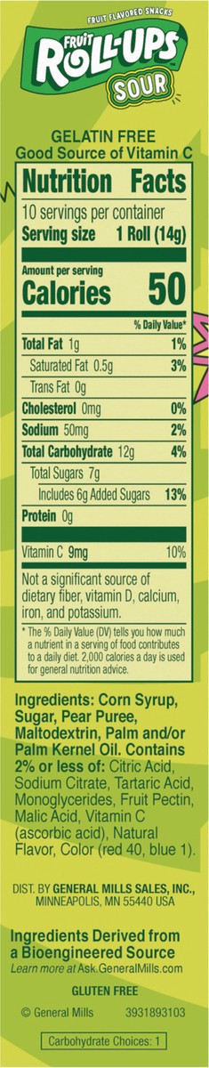 slide 9 of 14, Betty Crocker Fruit Rollups Sour, 5 oz