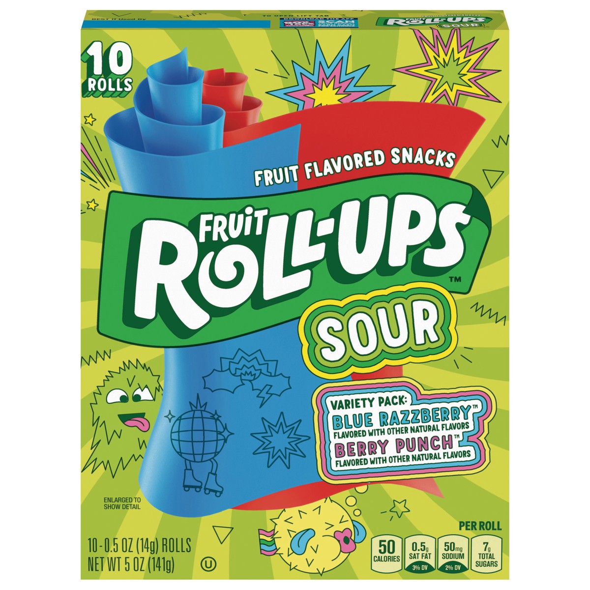 slide 6 of 14, Betty Crocker Fruit Rollups Sour, 5 oz