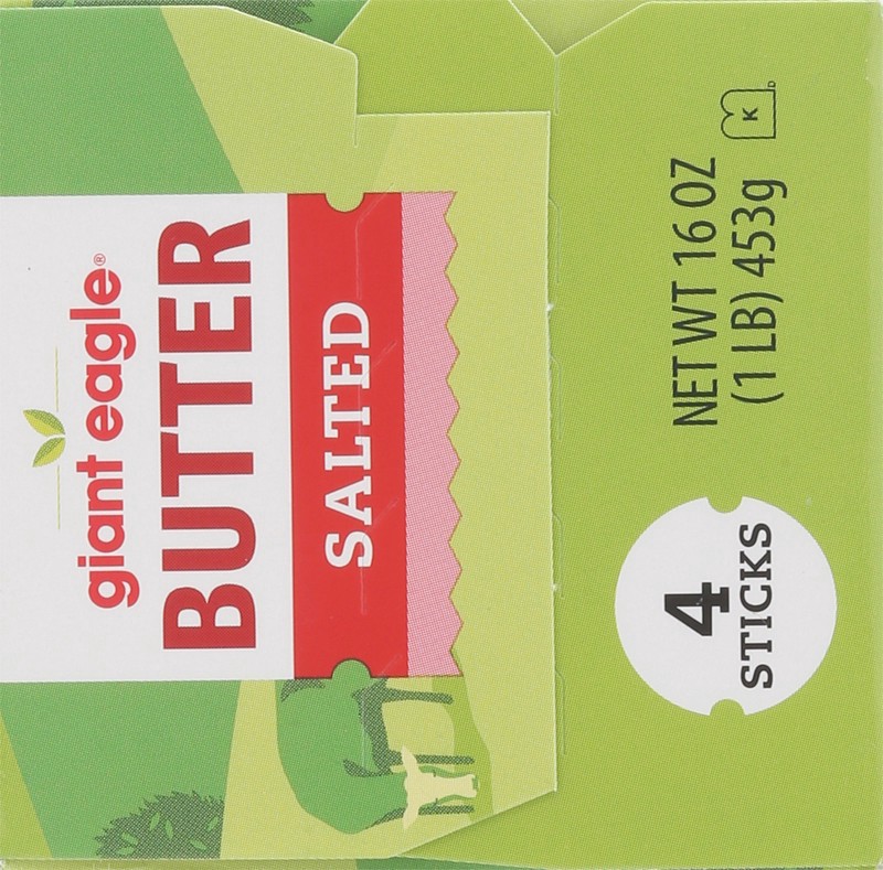 slide 3 of 5, Giant Eagle Salted Butter, 16 oz