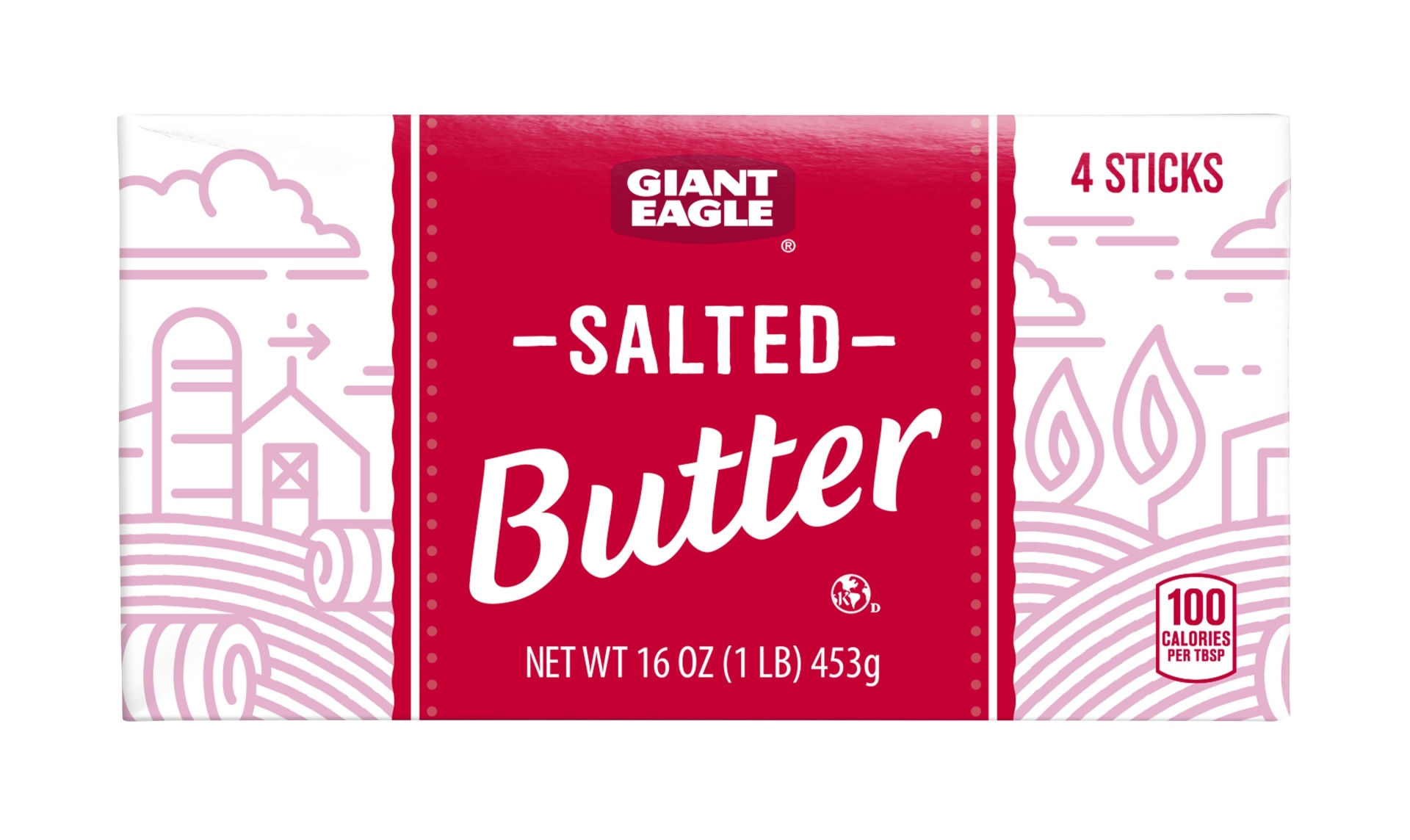 slide 1 of 1, Giant Eagle Salted Butter, 16 oz