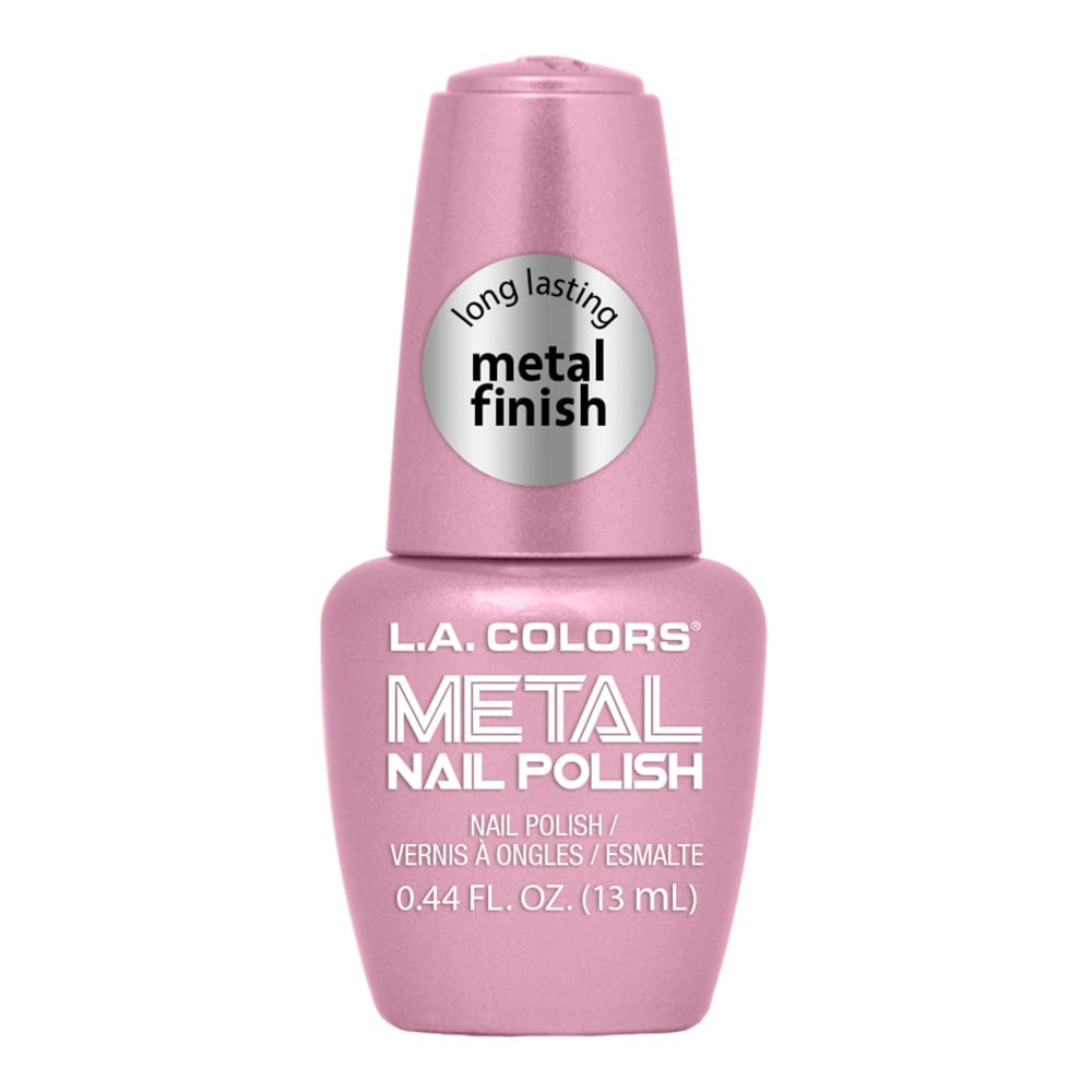 slide 1 of 1, L.A. Colors Metal Nail Polish - Crystal Pink, 0.44 fl oz