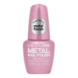 L.A. Colors Metal Nail Polish - Crystal Pink