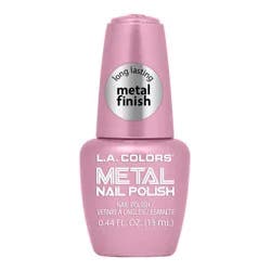 L.A. Colors Metal Nail Polish - Crystal Pink