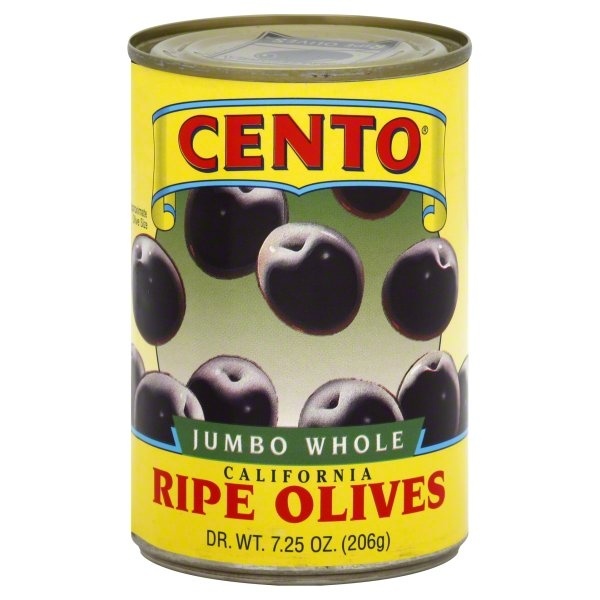 slide 1 of 1, Cento Whole California Ripe Olives, 7.25 oz