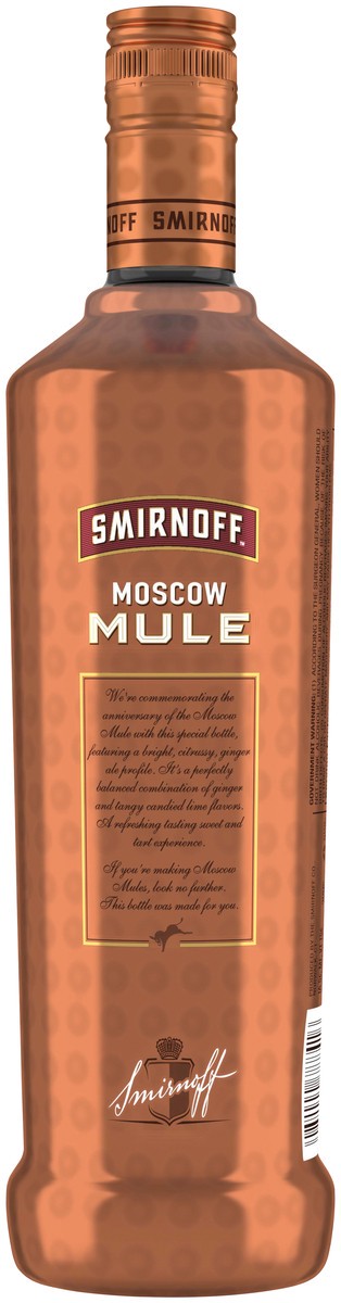 slide 2 of 5, Smirnoff Moscow Mule Ginger & Lime Vodka, 750 ml