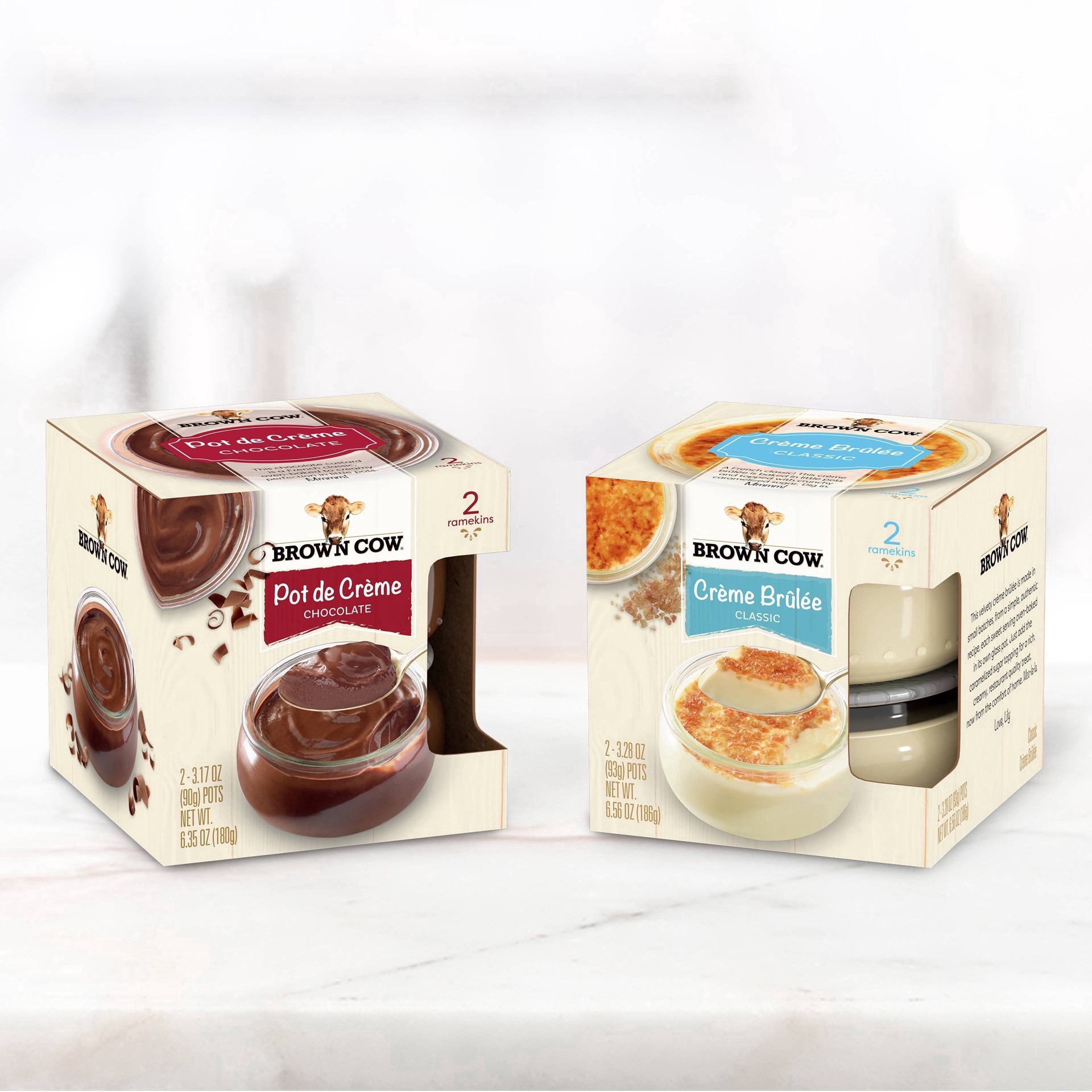 slide 18 of 19, Brown Cow Classic Creme Brulee 2-3.28 oz. Pots, 6.56 oz