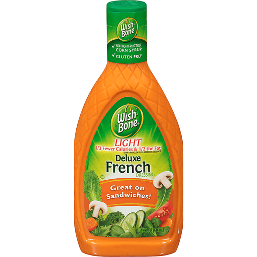 slide 3 of 13, Wish-Bone Light Creamy French Dressing 15 fl oz, 15 fl oz