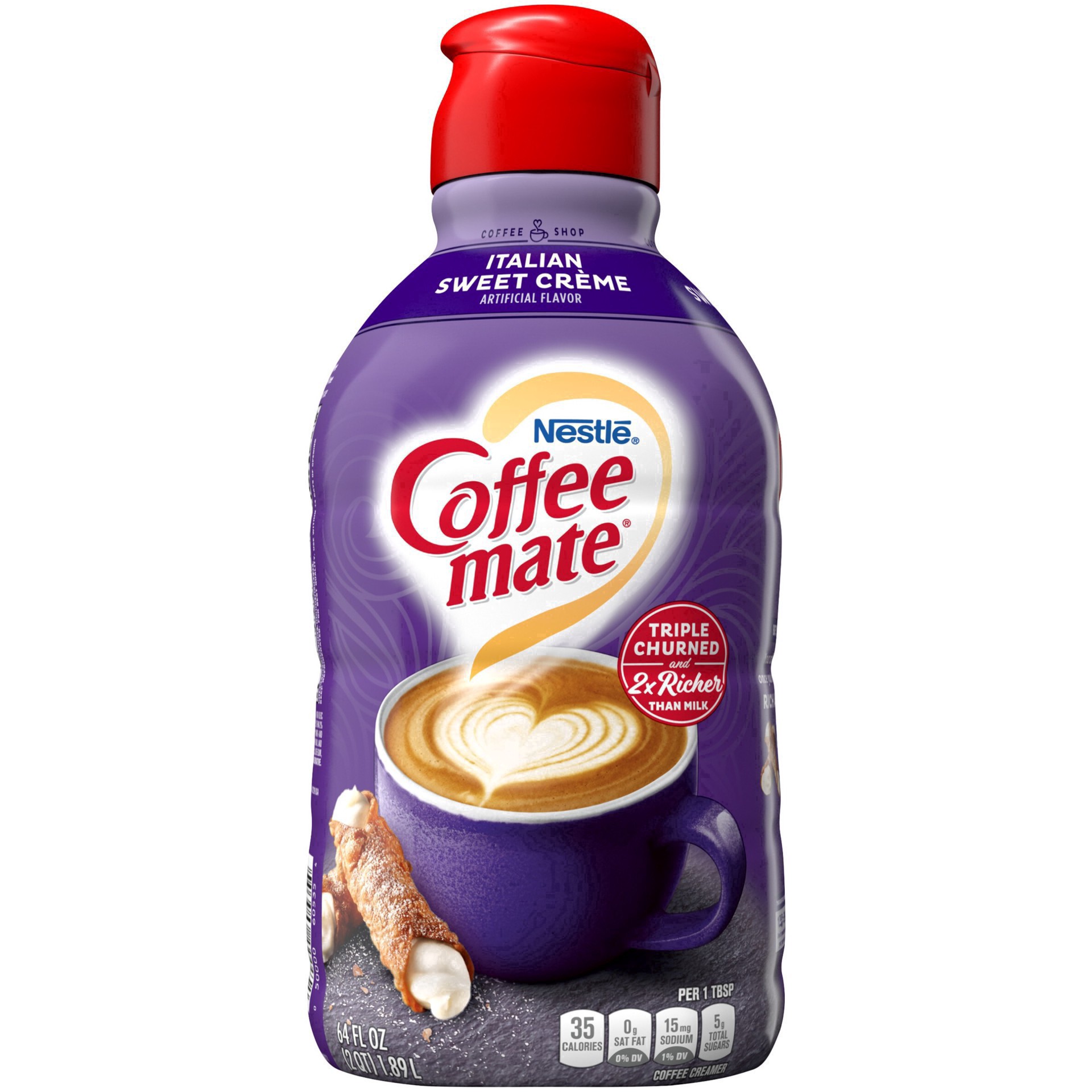 slide 69 of 94, Coffee mate Italian Sweet Creme Liquid Coffee Creamer, 64 oz