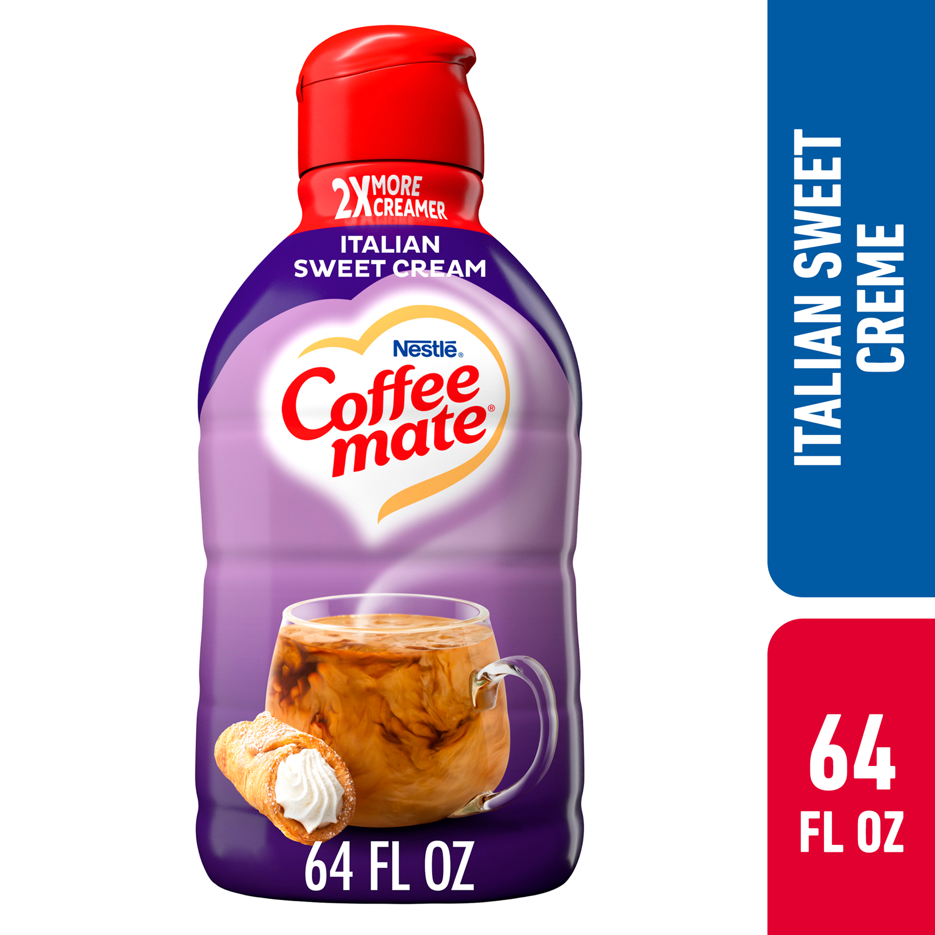 slide 1 of 94, Coffee mate Italian Sweet Creme Liquid Coffee Creamer, 64 oz