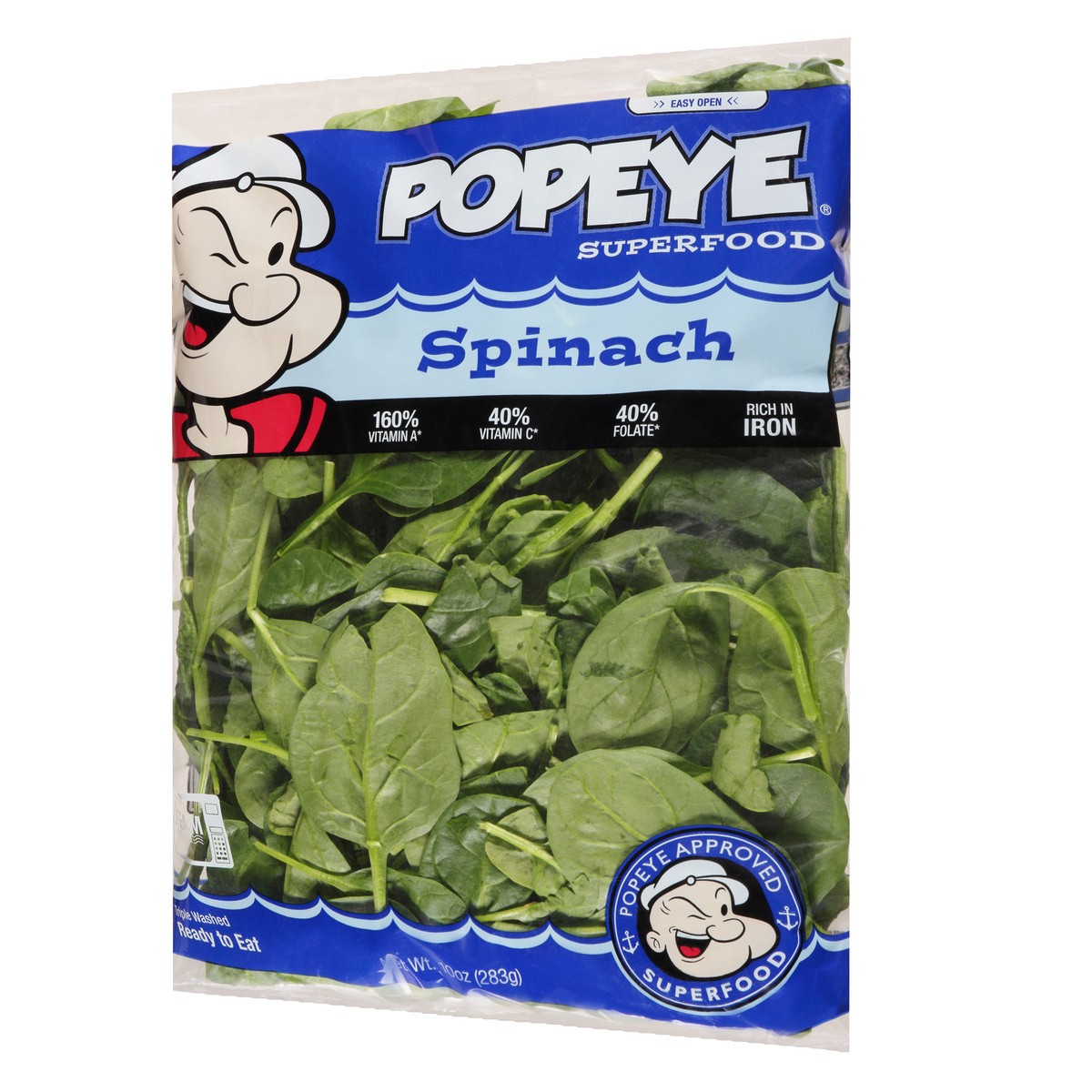 slide 12 of 12, Popeye Superfood Spinach 10 oz, 10 oz