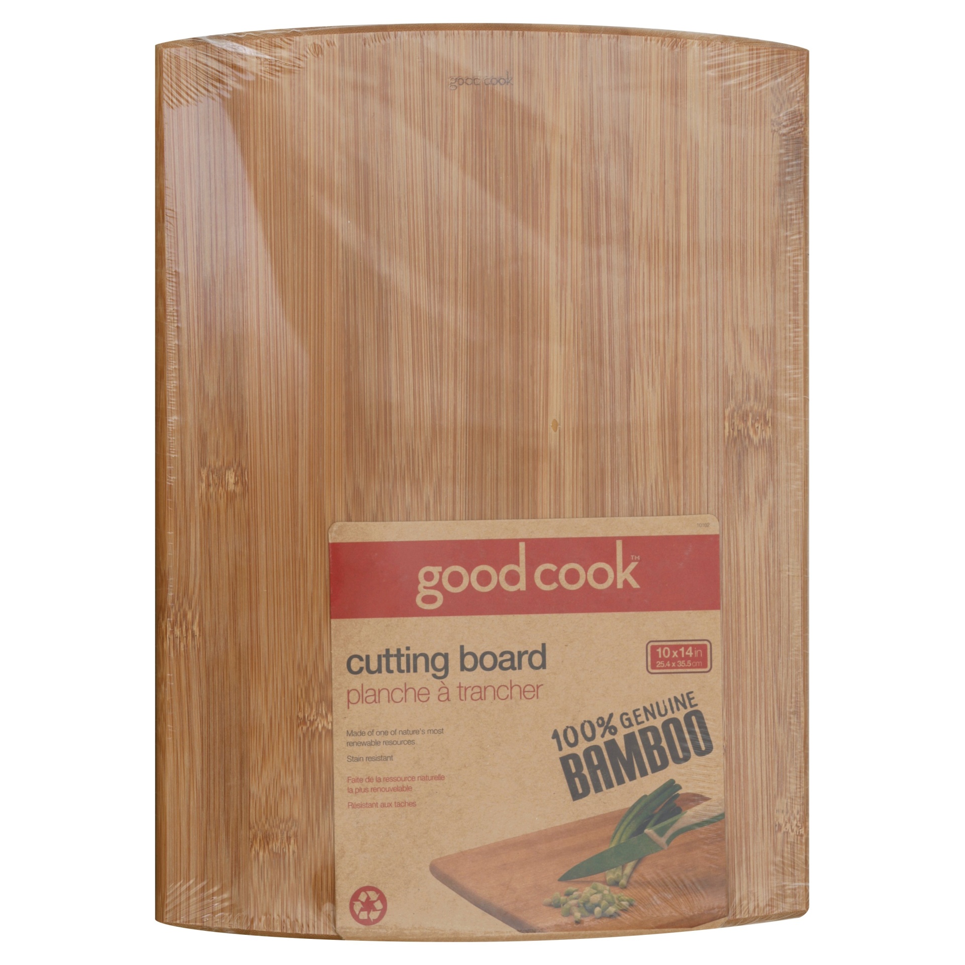 slide 1 of 4, Good Cook 10X14 Inch Bamboo Cutting Board, 1 ct