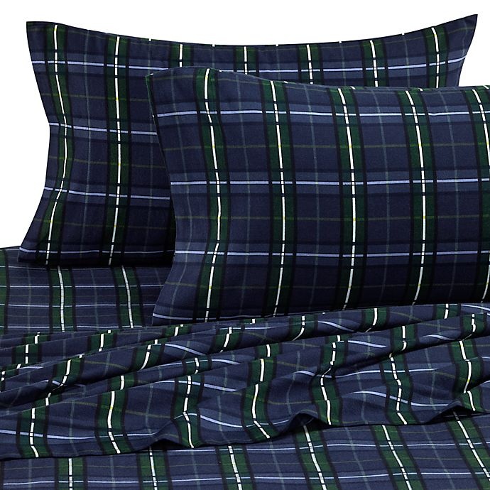 slide 1 of 1, The Seasons Collection Standard Flannel Pillowcases - Blackwatch, 2 ct