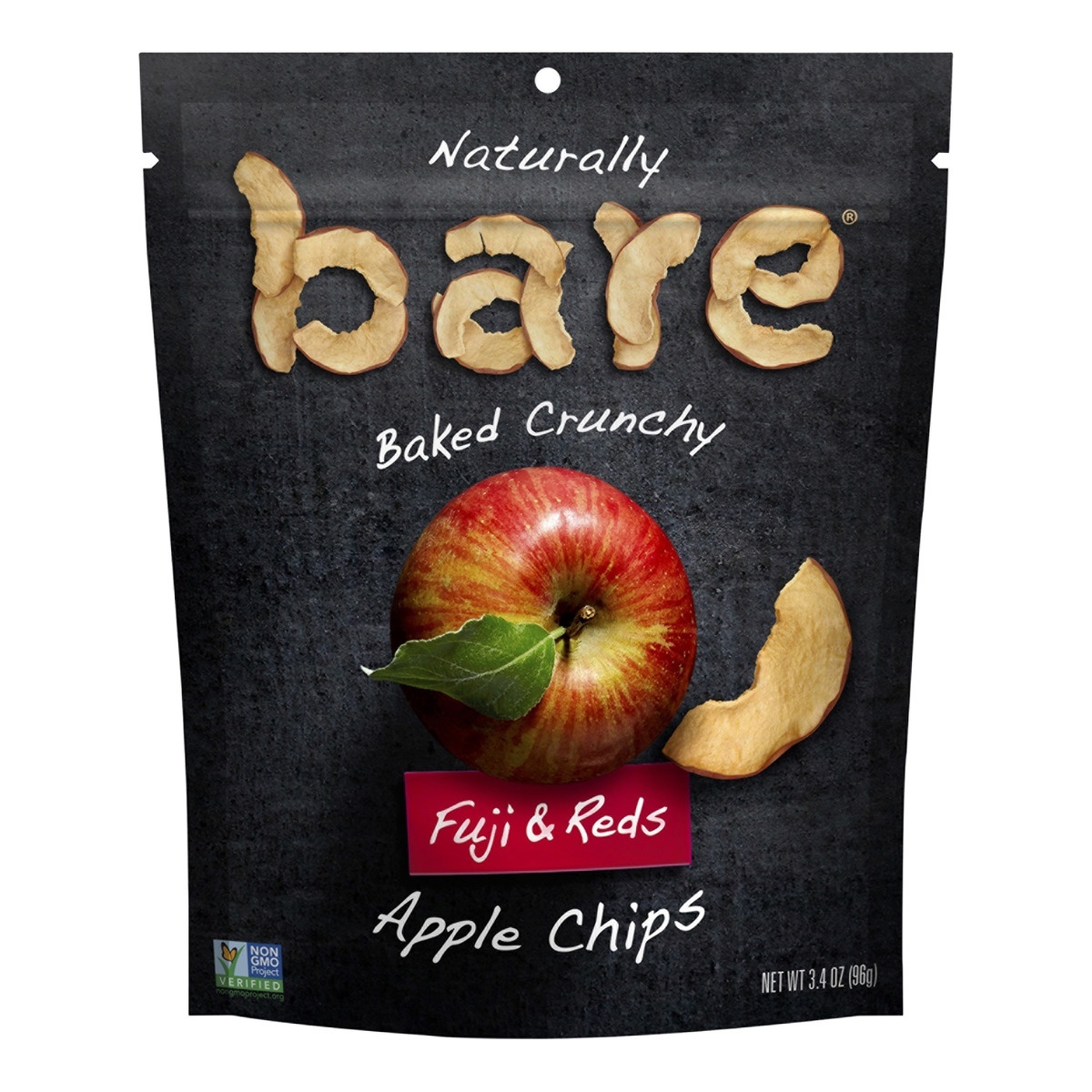 slide 1 of 4, Bare Fruit Baked Crunchy Fuji & Reds Apple Chips - 3.4oz, 3.4 oz