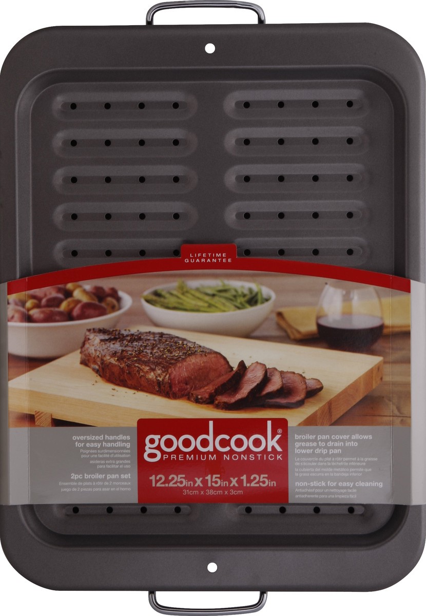 slide 2 of 4, Good Cook Broiler Pan Lg, 1 ct