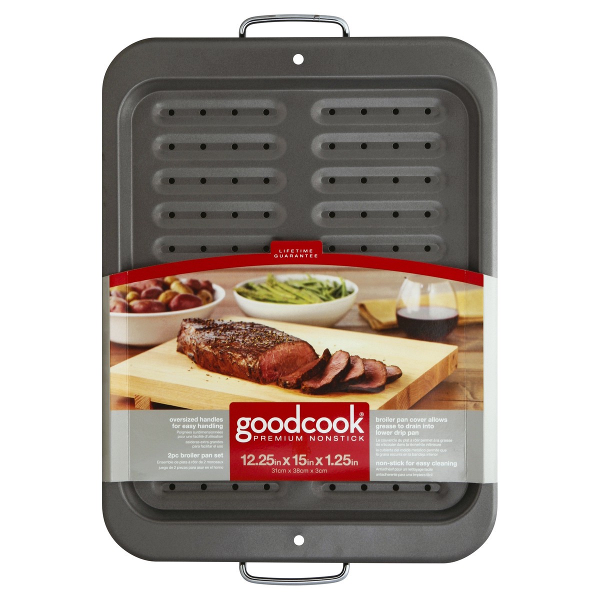 slide 3 of 4, Good Cook Broiler Pan Lg, 1 ct