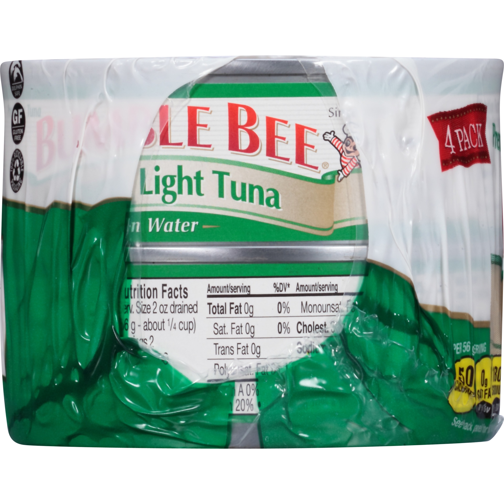 slide 4 of 8, Bumble Bee Chunk Light Tuna in Water, 4 ct; 5 oz